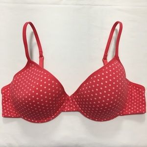 Lined Polka Dot Bra 38C